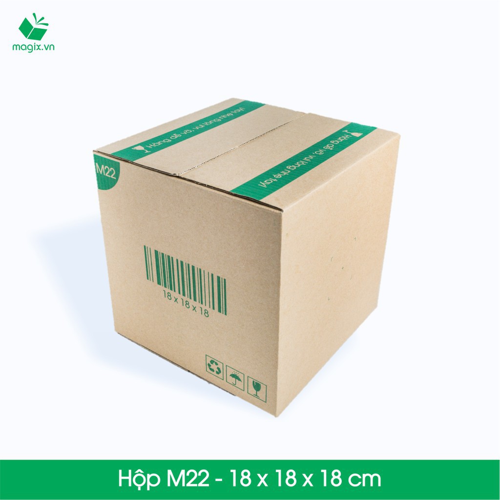 10 Thùng hộp carton - Mã HN_M22 - Kích thước 18x18x18 (cm)