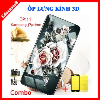 COMBO ốp lưng KÍNH 3D SAMSUNG J7 PRIME SANG TRỌNG, TRẺ TRUNG ( TẶNG KÈM 1 kính cường lực full màn hình) Educase68