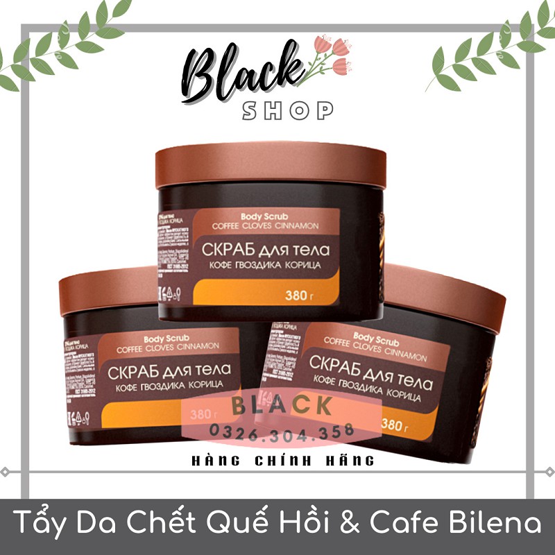 Tẩy da chết quế hồi [ CHÍNH HÃNG 100%] chiết xuất quế hồi và cafe của Nga _ Sáng mịn làn da_hương thơm dịu