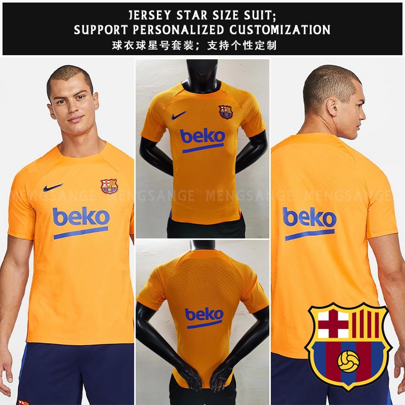 *Phiên Bản Của Người Đàn Ông * 2022 / 23 Áo Bóng Đá Màu Vàng Barcelona s-2xl * Hàng Có Sẵn*