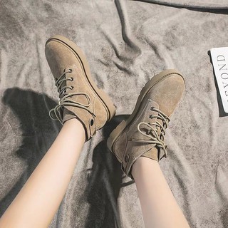 Giày cao cổ / boots da lộn nữ ulzzang