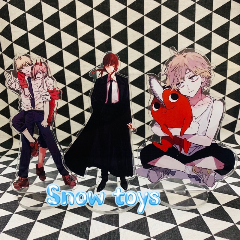 Mô Hình Tượng Standee Acrylic Mica 2 mặt - Chainsaw Man - Denji Pochita Power Aki Hayakawa Makima Reze Angel Himeno