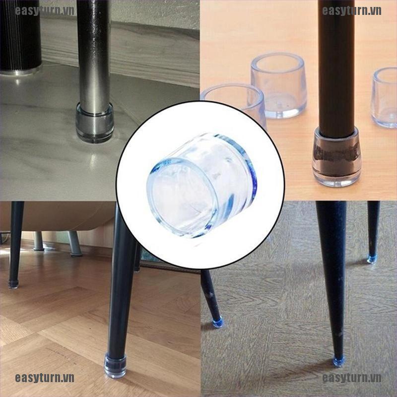 Đồ Bọc Chân Bàn Ghế Bằng Cao Su Trong Suốt Chống Trầy