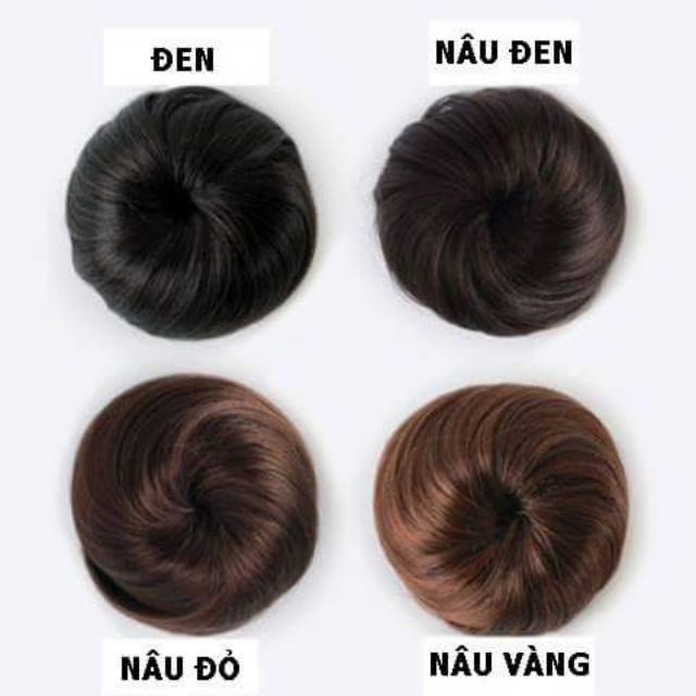 [SIÊU RẺ] Búi tròn - Búi củ tỏi tóc giả Hàn Quốc