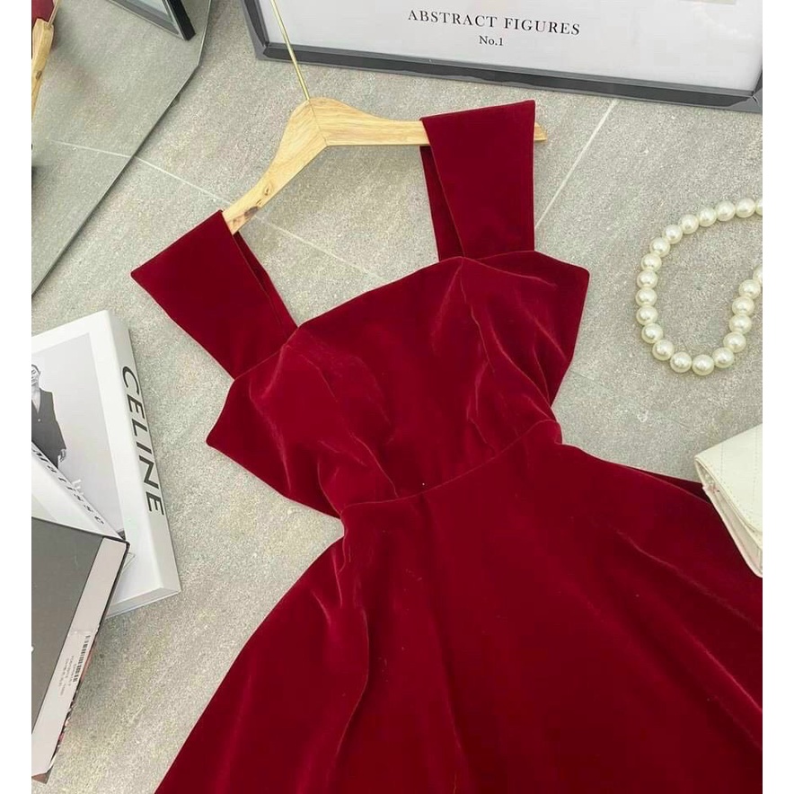 [ Miễn Phí Ship 2022 ] Đầm umi cổ vuông ôm eo, đầm umi không tay phong cách Hàn Quốc