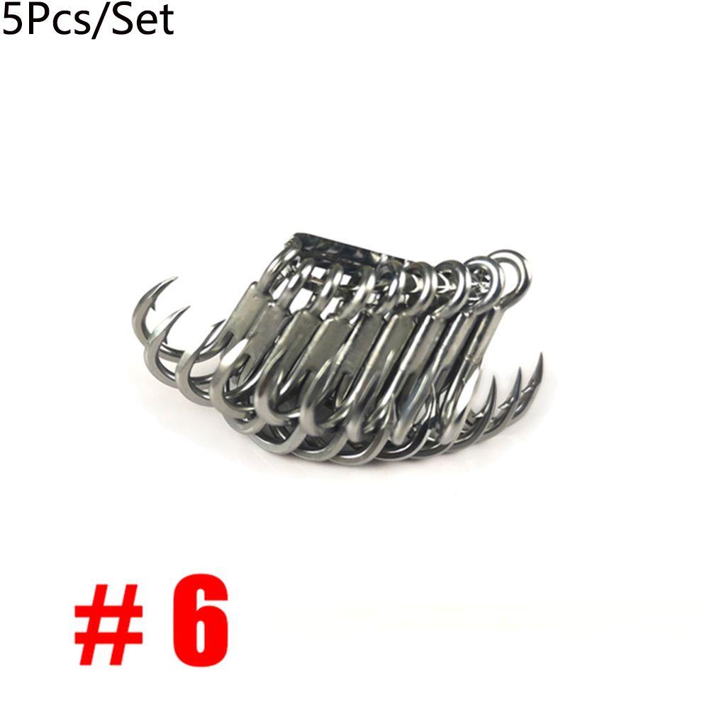 Set 5 / 4 Lưỡi Câu Cá Ba Lưỡi Chuyên Dụng Chất Lượng Cao