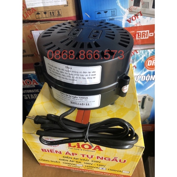 Đổi nguồn LiOA 1200VA tự ngẫu từ 220v sang 100v 120v