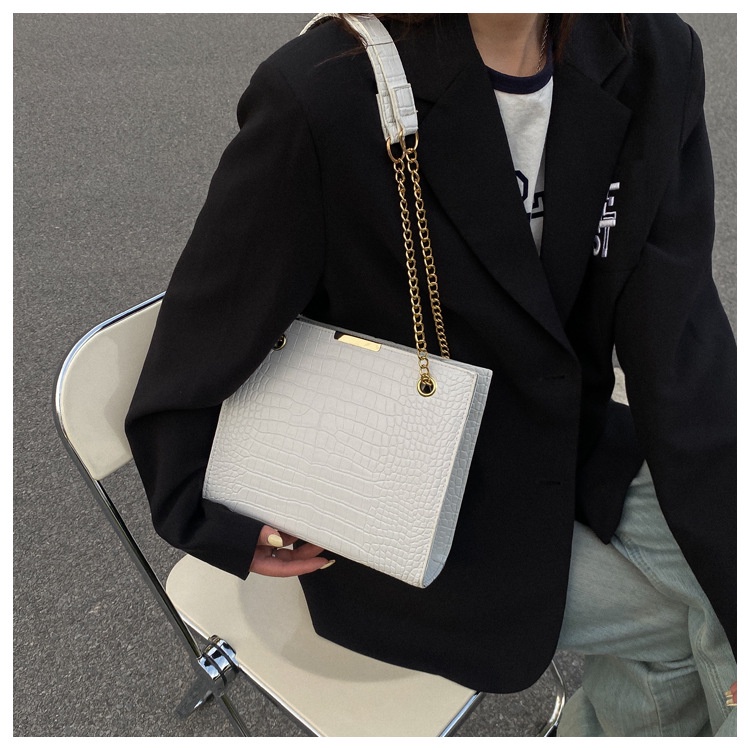 Túi Đeo Vai Họa Tiết Da Cá Sấu Phong Cách Retro Thời Trang Mùa Thu Mới 2022