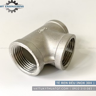 Tê Ren Đều Inox 304 | DN65,DN80,DN100 [VATTUKYTHUATQT.COM]