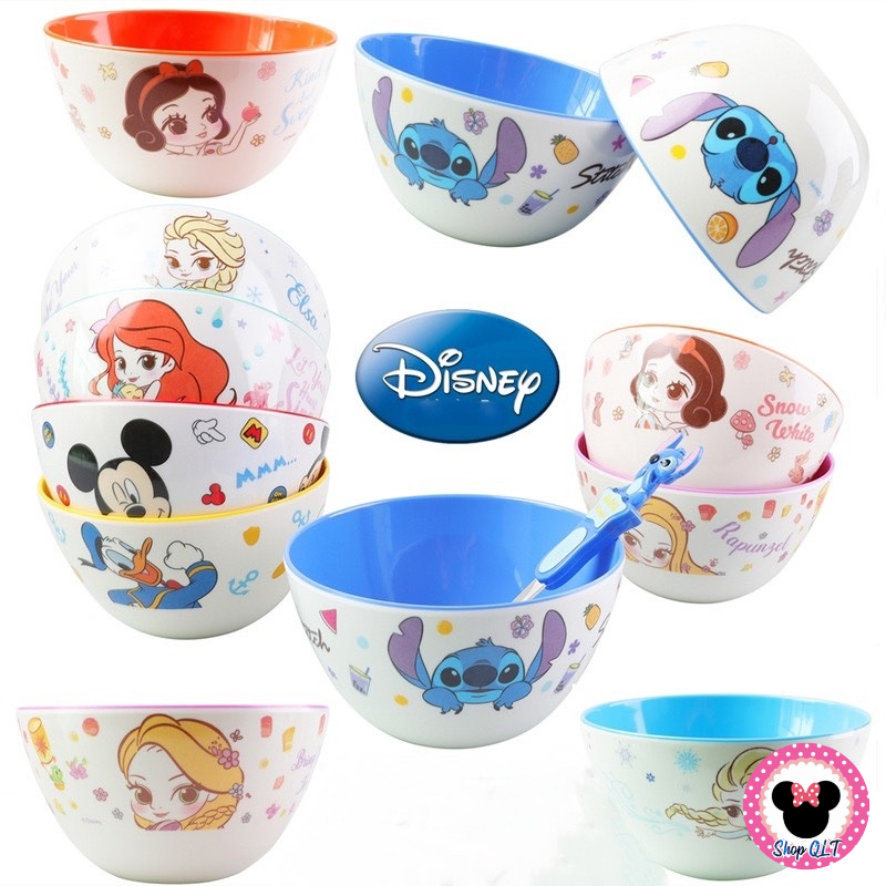 Bát , Chén ăn tròn hãng DISNEY . Nhựa Melamine an toàn ,hình nhân vật hoạt hình siêu cưng [Ảnh thật, Hàng sẵn]