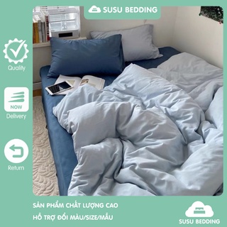 Bộ chăn ga cotton tc notag, sét chăn gối drap giường TC 4 món (không kèm ruột chăn, gối)