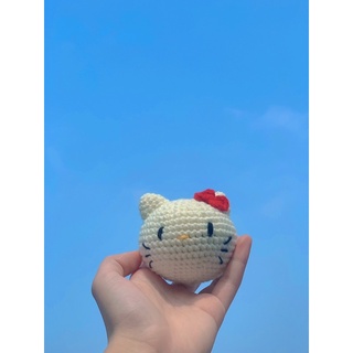 (Handmade Crochet) Móc khoá Kitty bằng len