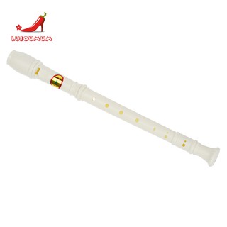Sáo thổi nhựa 8 lỗ màu trắng