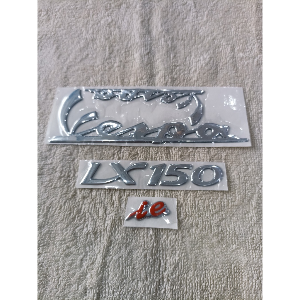 Bộ tem nổi dẻo dán xe máy Piaggio Vespa Lx 150 ie zin thái siêu đẹp