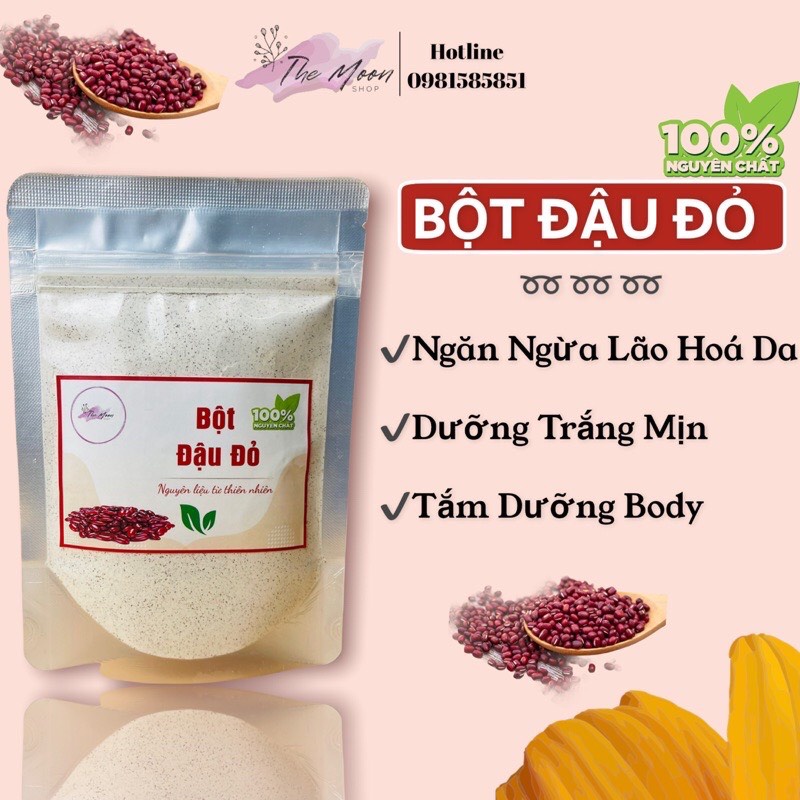 Bột đậu đỏ nguyên chất 100gr (túi zip)
