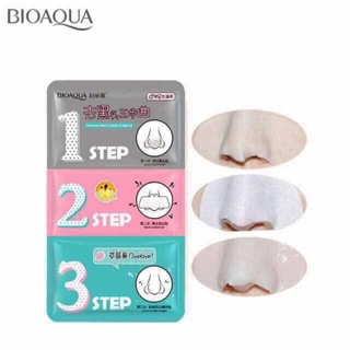 Miếng dán lột mụn đầu đen Bioaqua trọn bộ 1 SET = 3 MIẾNG