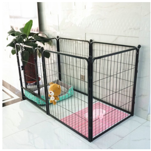 Bộ 6 tấm Ghép Chuồng Quây Nan Ống Sơn Tĩnh Điện Dành Cho Chó Lớn &lt;Kích Thước 100 x 120cm&gt;