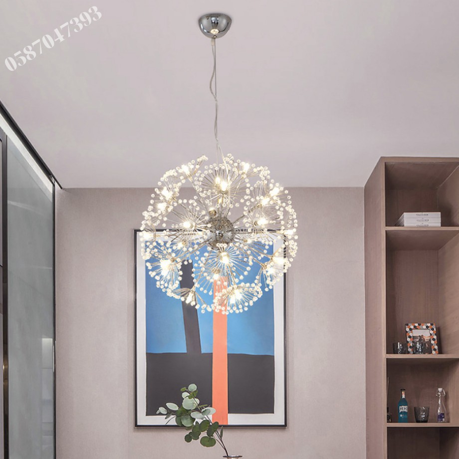 Đèn Thả - Đèn Thả Trần cầu sao hiện đại, sang trọng phi 400mm - 42 bóng led Đèn Thả Trần Đèn Thả Bàn Ăn BH 24 Tháng