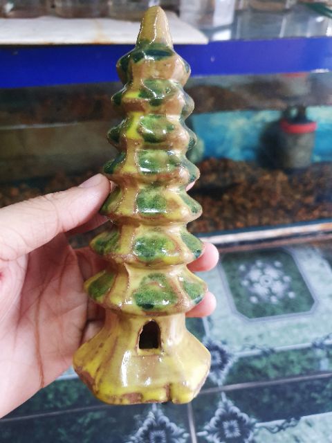 THÁP TRANG TRÍ HỒ CÁ NON BỘ CAO 14CM