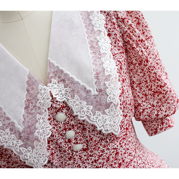Váy hoa nhí xinh mẫu mới nhất hàng Quảng Châu cao cấp (Kèm ảnh thật) - V126