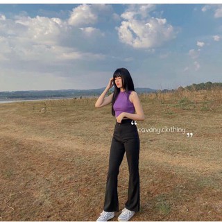 ÁO CROPTOP THUN GÂN CỔ LỌ