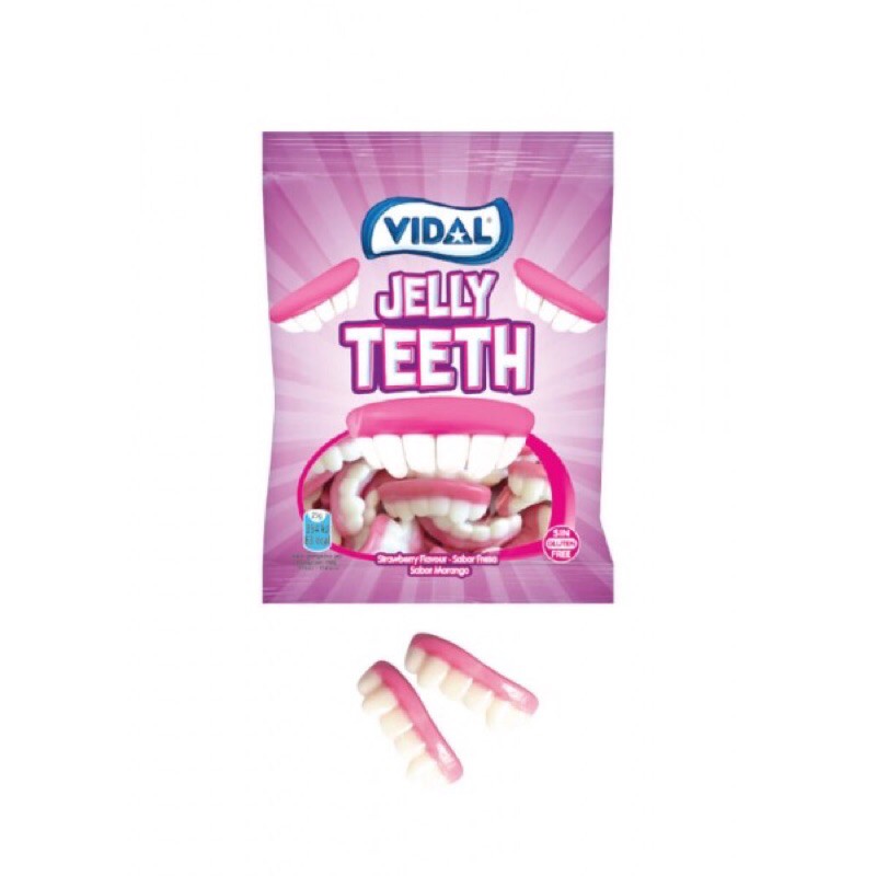Kẹo dẻo Vidal hàm răng 100g