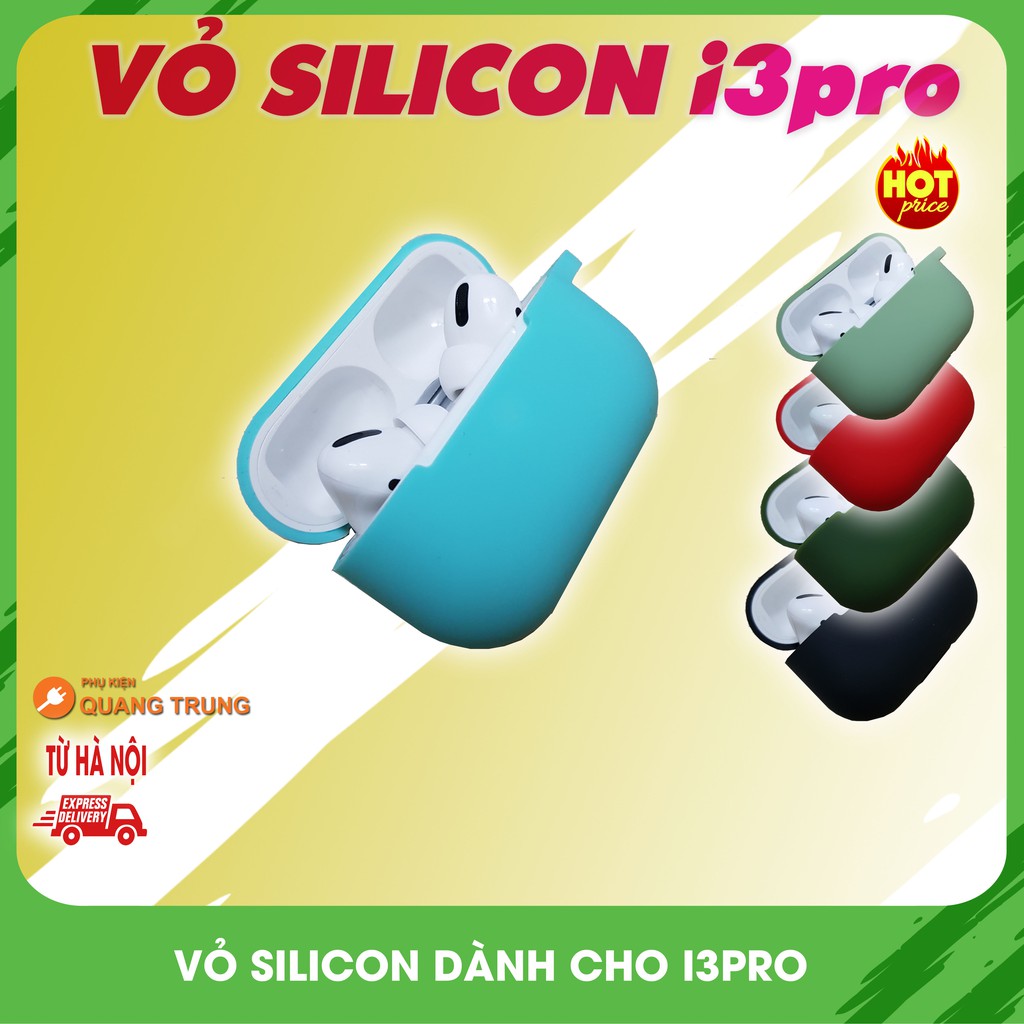Vỏ silicon dành cho tai nghe bluetooth i3pro,nhiều màu sắc