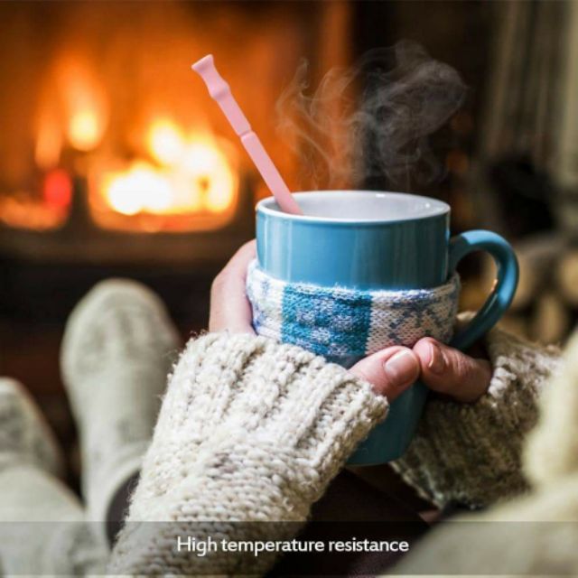 Ống Hút Silicon Tái Sử Dụng ( Có Hộp)