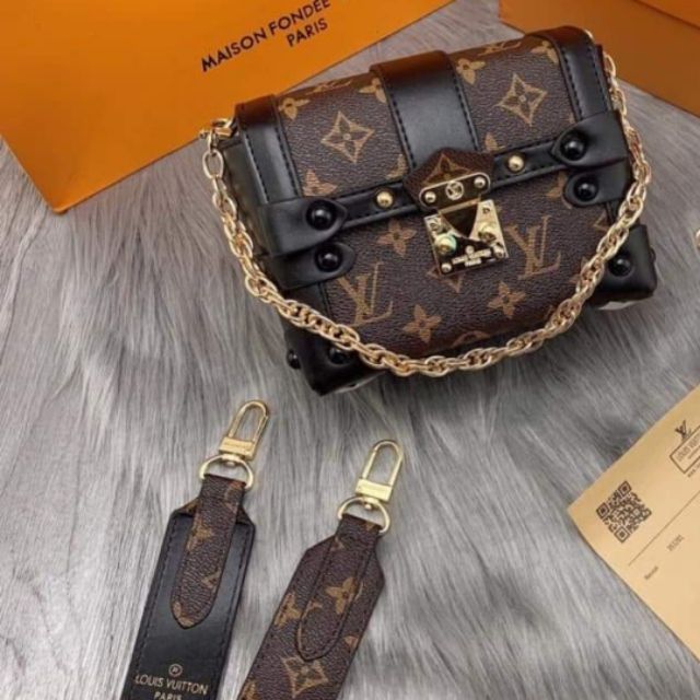 TÚI LV CỐP VUÔNG DÂY BẢN TO - FULLBOX