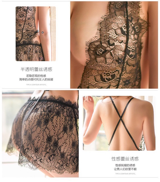 LL600 -Váy ngủ sexy ren lưới gợi cảm - cosplay ren - cô chủ nhỏ chuyên sỉ