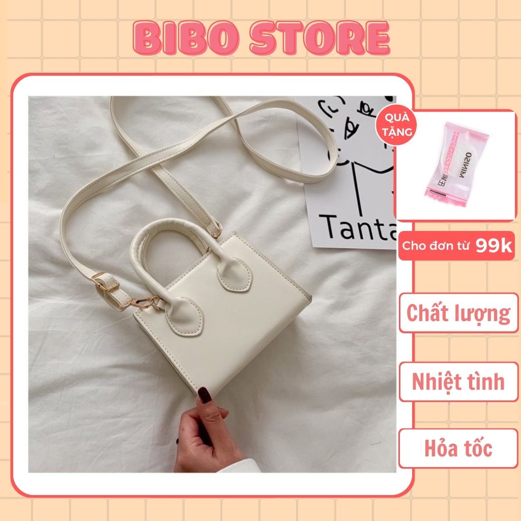 Túi Xách Nữ Mini Đeo Chéo Dây Dài 2 Quai Nhẹ Nhàng Thanh Lịch BIBO STORE B16