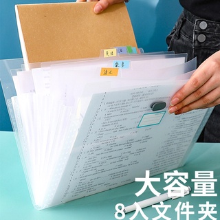 Túi Đựng Tài Liệu A4 8 Lớp Đa Năng Thiết Kế 6 Màu Sắc Chọn Lựa