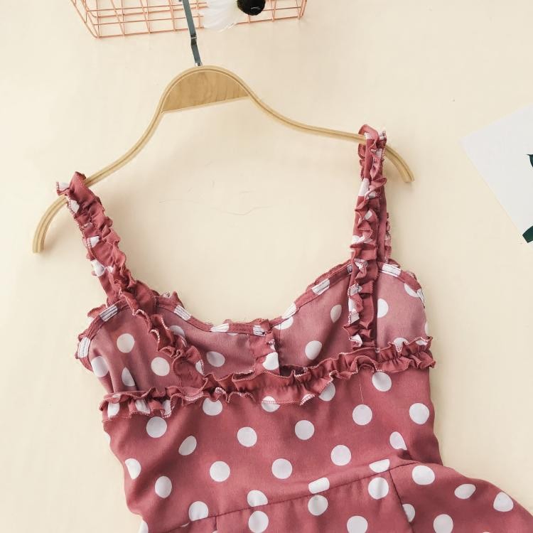 đầm 2 dây chấm bi (hàng nhập sẳn có kèm hình thật ) | BigBuy360 - bigbuy360.vn