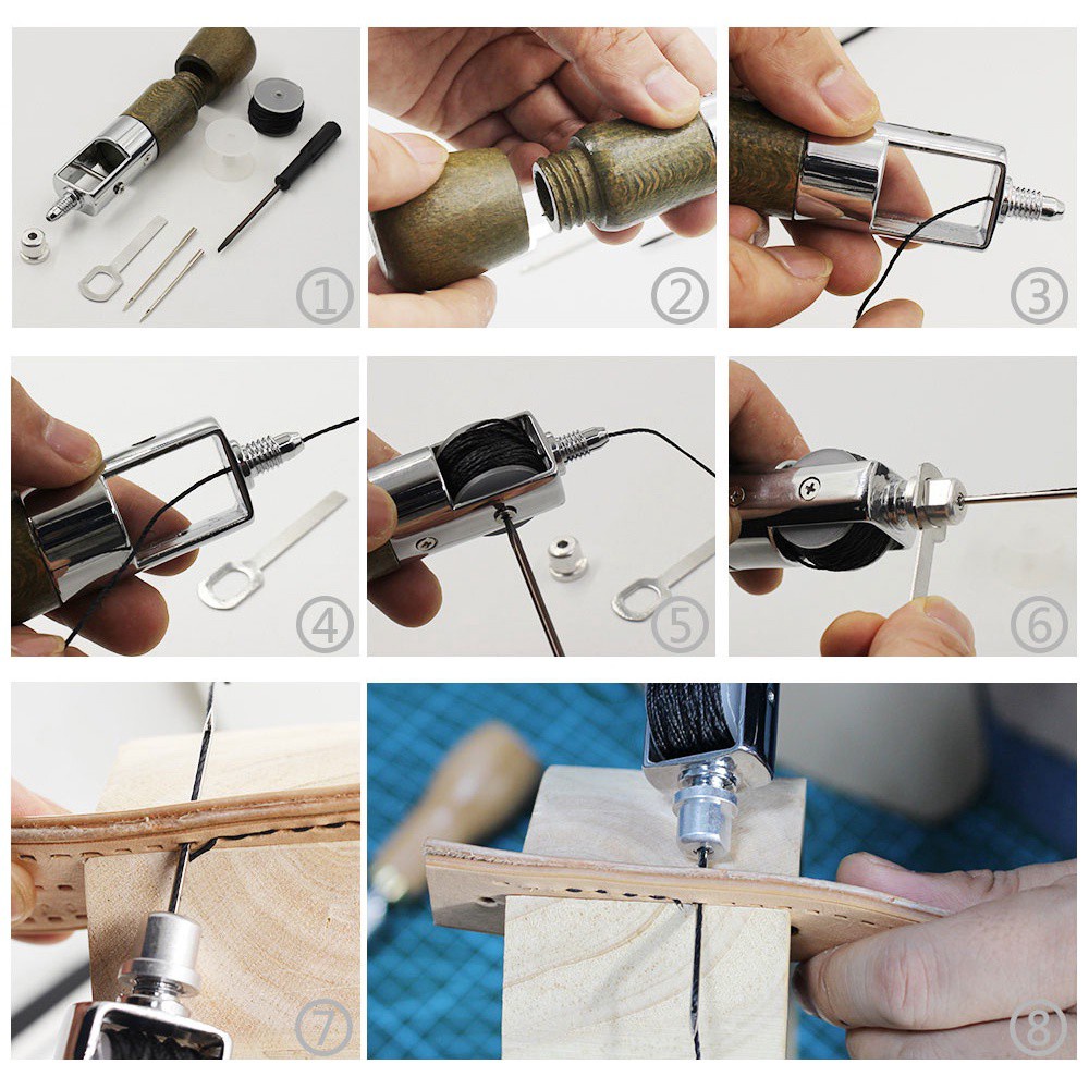 Bộ Dụng Cụ Chỉ Và Sáp Chuyên Dùng May Vá Đồ Da