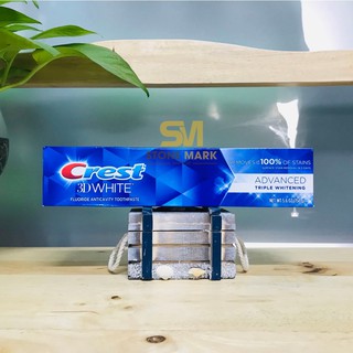 [hãng sẵn] Kem Đánh Răng Crest 3D White Advanced Triple Whitening Mỹ 158G