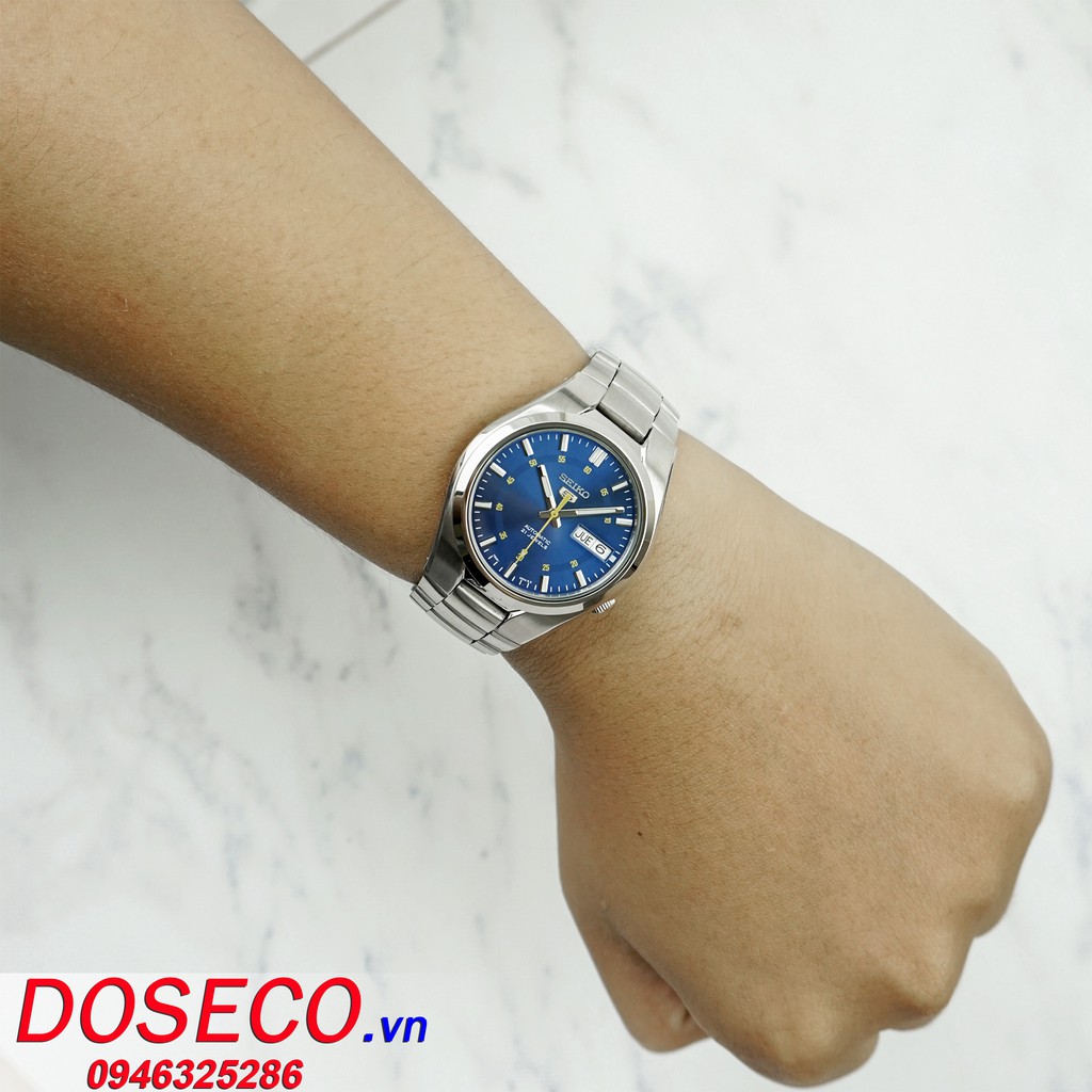 Đồng Hồ Nam Chính Hãng Seiko 5 Cơ Automatic SNK615K1 Dây Kim Loại Cao Cấp Kính Khoáng Cứng Chống Va Đập SK38
