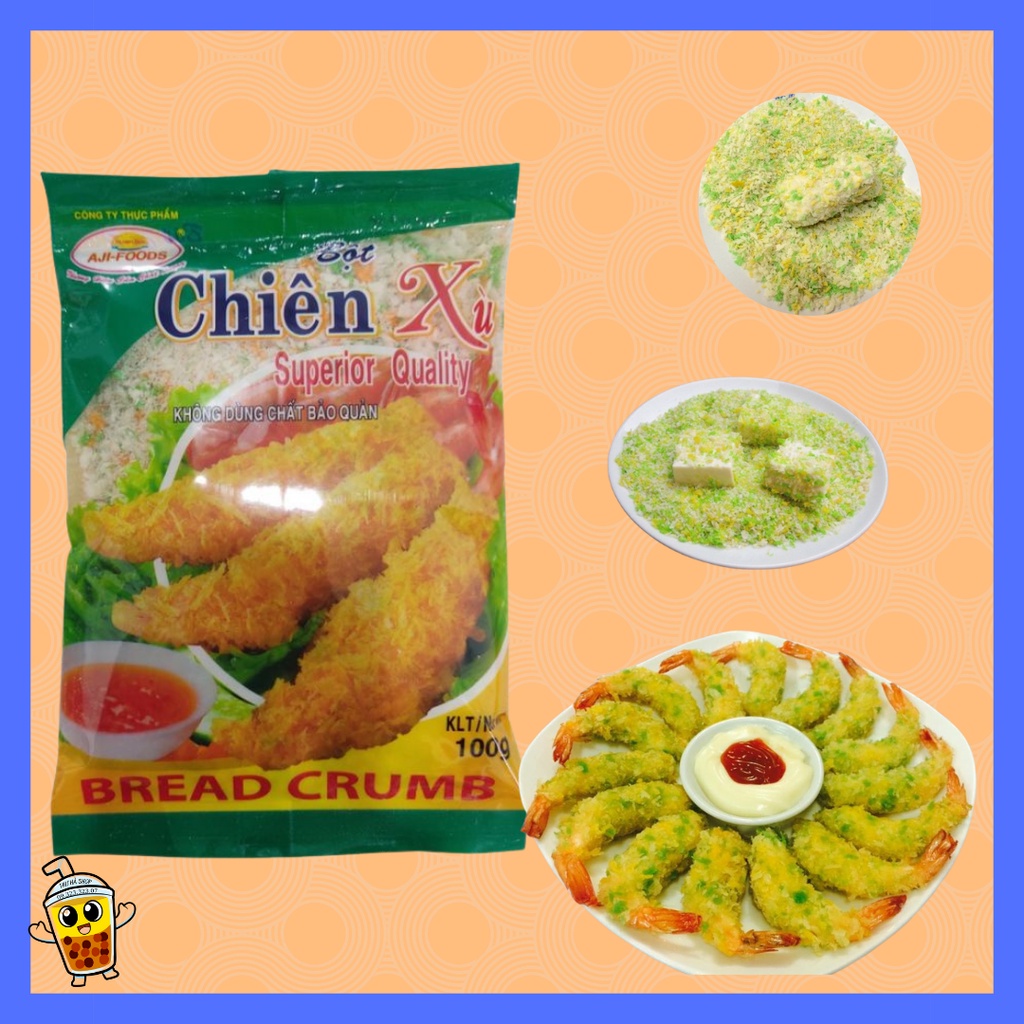 bột chiên xù (gói 100g) 3 màu