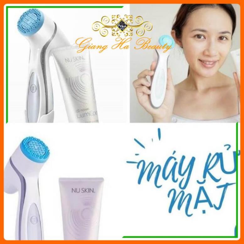 Máy Rửa Mặt Lumispa_Kèm Sữa Rửa Mặt Dành Cho DA KHÔ_Hàng Chính Hãng Bảo Hành 1 Năm MỘT ĐỔI MỘT_Tặng kèm băng đô 50k