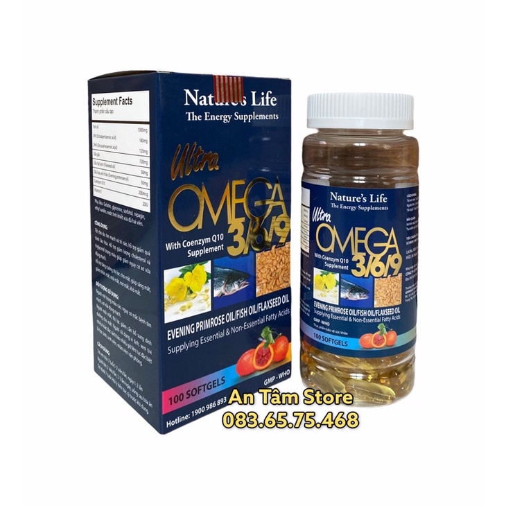 OMEGA 369 - Hộp 100 viên - Làm giảm mỏi mắt, khô mắt