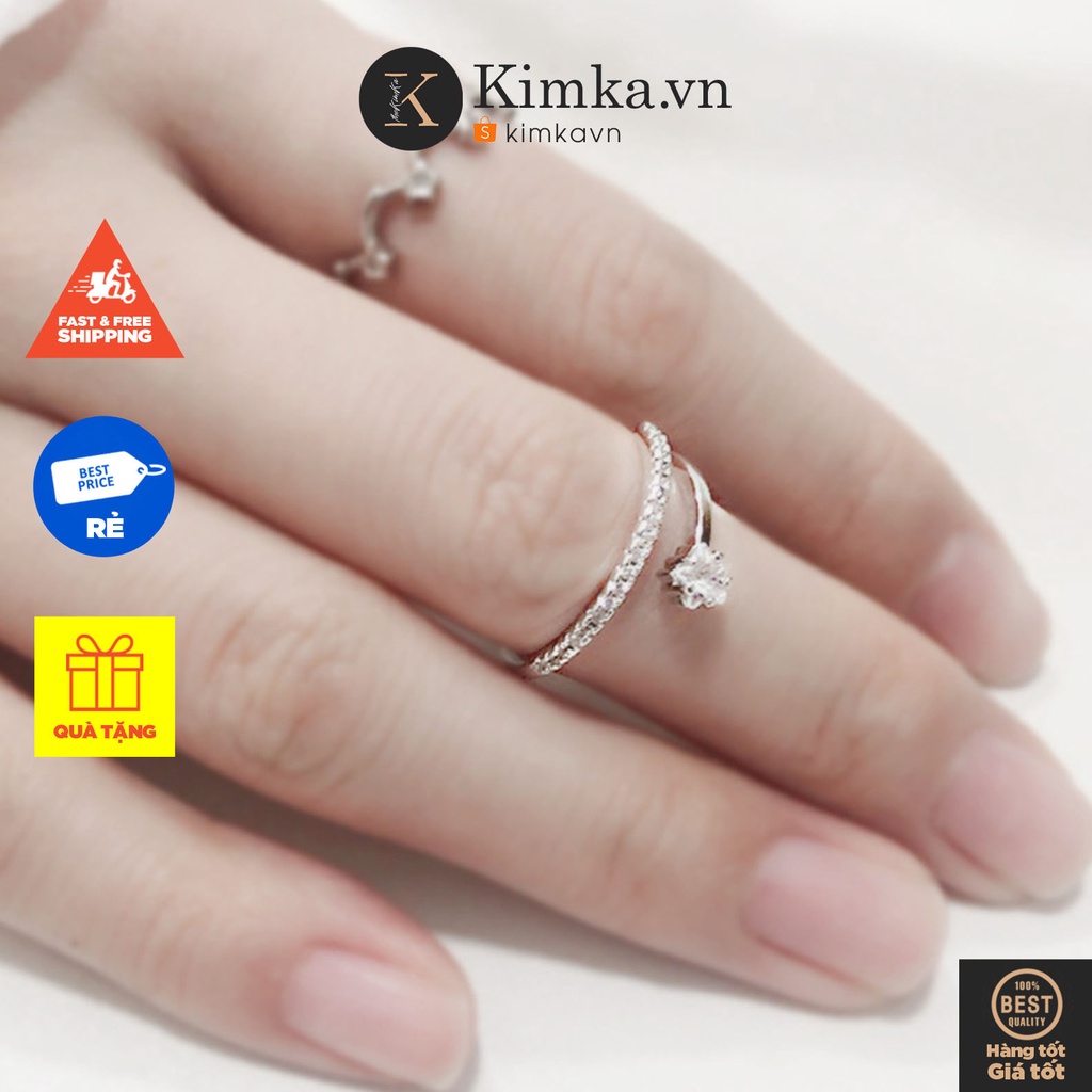 (0179) Nhẫn Kim Cương Sang Trọng Sáng Lấp Lánh Thanh Lịch ✨✨