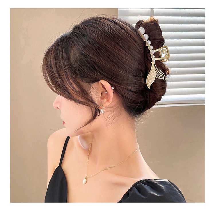 Kẹp Tóc Hàm Cá Mập Bằng Kim Loại - kẹp Tóc Nữ Hottrend Phong Cách Hàn Quốc Cực Xinh Siêu Sang Chảnh - KT02