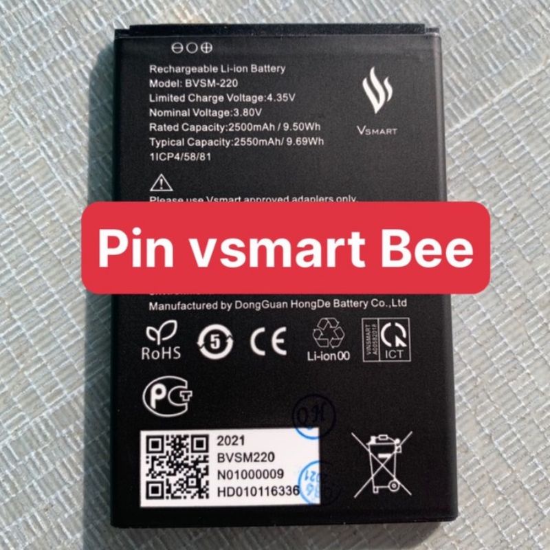 Pin vsmart bee bvsm-220 pin mới bao test đổi trả
