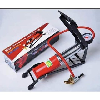Bơm Hơi Đạp Chân Mini Cho ÔTÔ , Xe Máy, Bơm Bóng Đa Năng Và Tiện Dụng