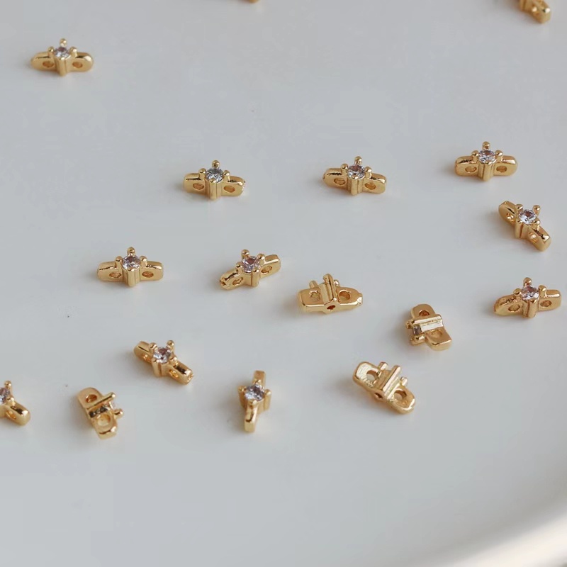 Túi Đồng 14k Đính Ngọc Trai Giả Dùng Làm Trang Sức Thủ Công