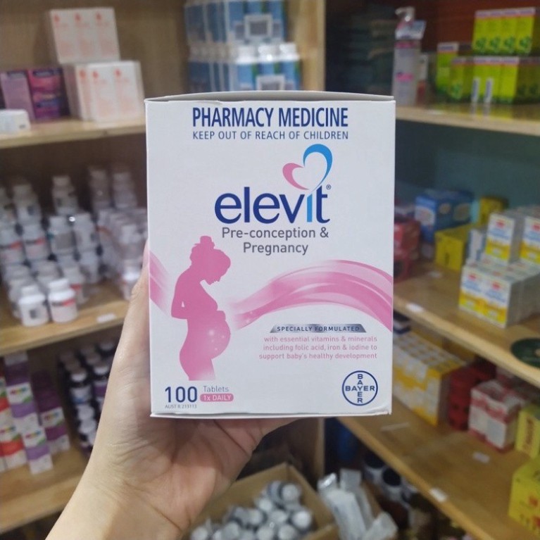 GIẢM GIÁ Vitamin Tổng Hợp Elevit Cho Bà Bầu 100 Viên GIẢM GIÁ