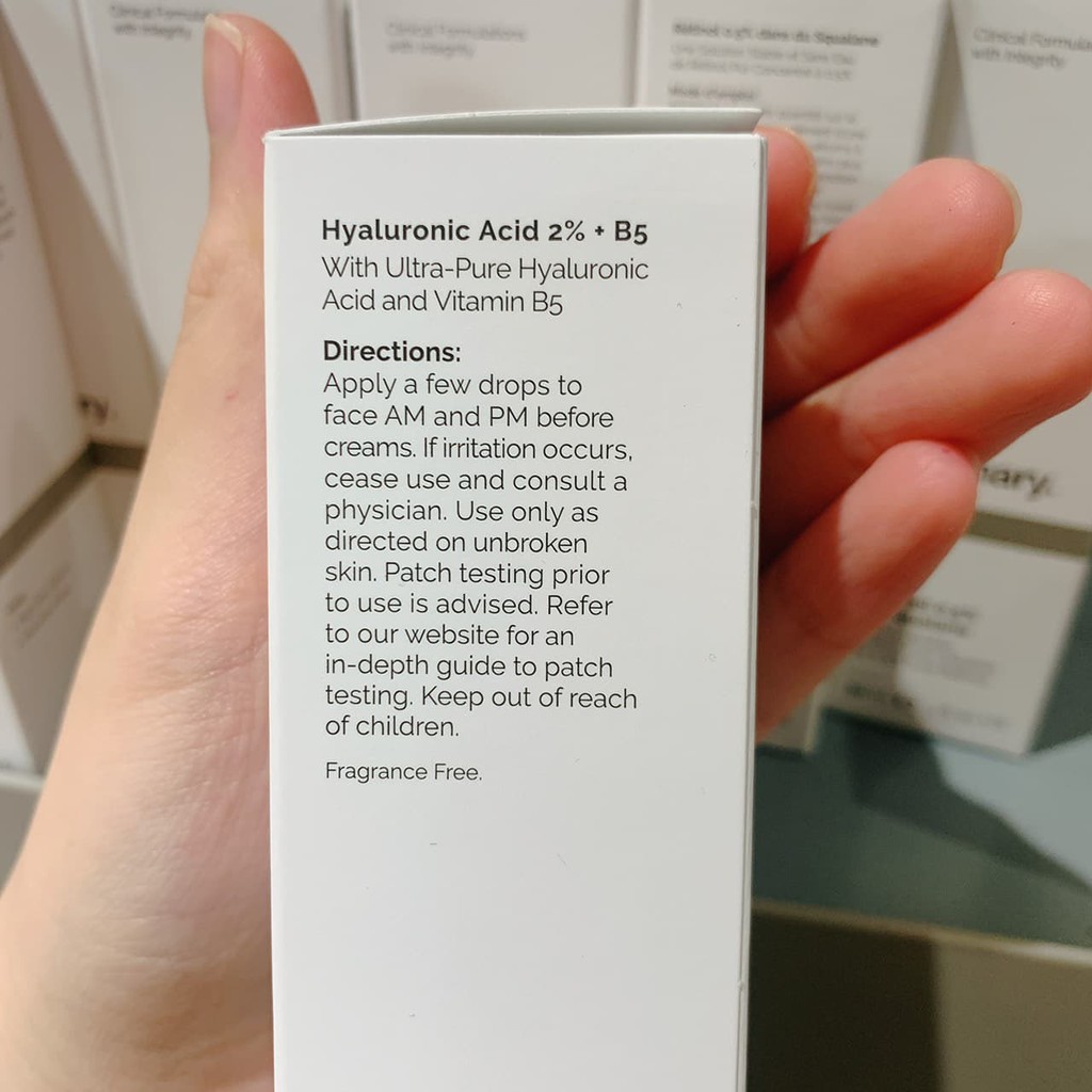 Tinh chất phục hồi The Ordinary Hyaluronic Acid 2% + B5
