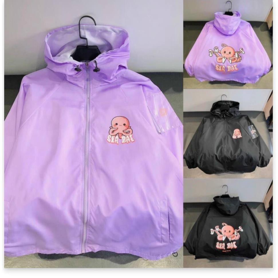 Áo khoác dù Sea Bae nam nữ form rộng Unisex 2 lớp Chống Nắng Siêu Hot KMG