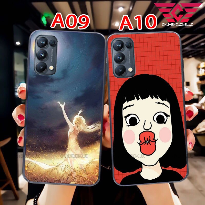 [HOT] Ốp lưng kính oppo reno 4 / 4 pro 4G/ 4 pro 5G / reno 5 / reno 6z 5g / oppo a52 / a92 hình cô gái dễ thương