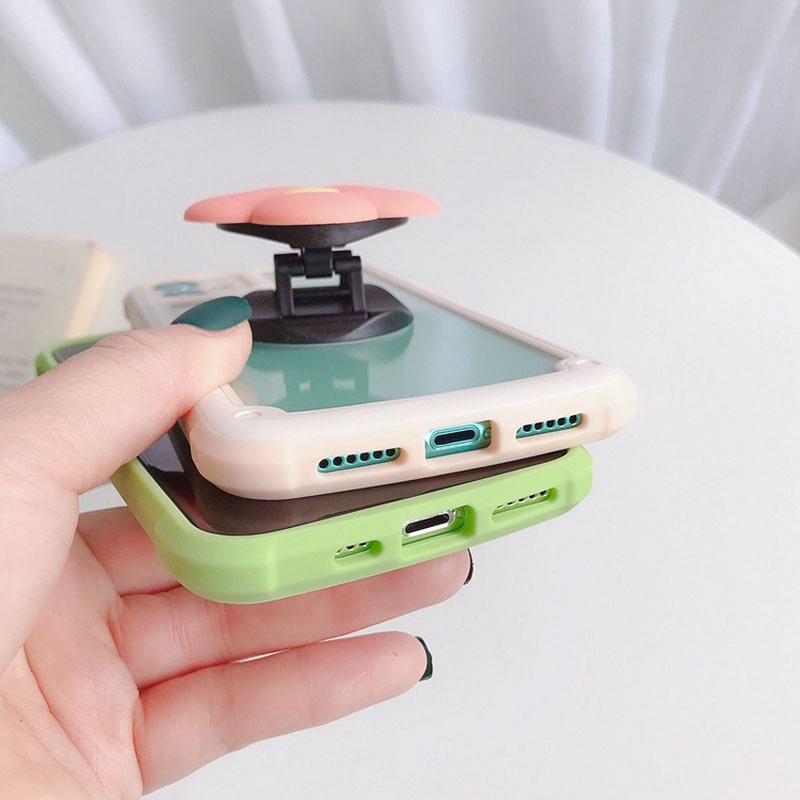 Ốp Điện Thoại Họa Tiết Hoa 3D Màu Kẹo Chống Rơi Cho iPhone 13 12 11 Pro Max XS XR X 8 7 Plus + SE 2020