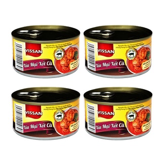 Combo 4 xíu mại sốt cà vissan hộp 200g